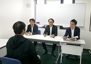 模擬面接の様子