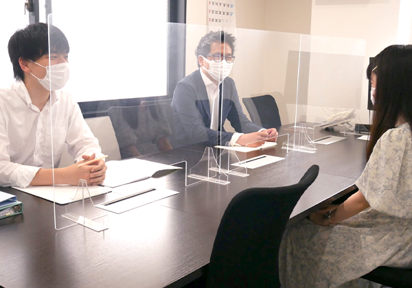 面接指導の様子